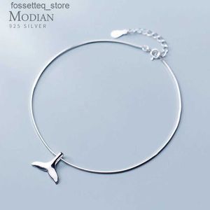 Cadlet modian semplice simpatico caviglia della sirena per donne alla moda 925 sterling sterling ginning anklet anklet gioielleria raffinata girl regalo l46