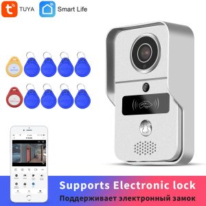 Intercom HomeFong Wideless Film Kamera drzwi Tuya Smart WiFi Telefon do domu do domu wsparcia Poe Nagrywanie wideo Blokowanie elektroniczne odblokowanie
