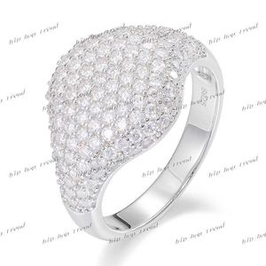 Preço de atacado Moissanite Stones Jewellery Fashion Ring 925 Sterling Silver Jewellery With GRA Certificado