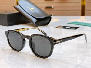 Yüksek kaliteli David Beckha Güneş Gözlüğü Kadın Yuvarlak Panel Gradyan Gözlükleri Erkek Hip Hop Güneş Gözlüğü