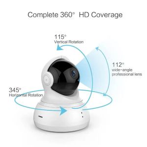 Kameror Yi Dome 1080p HD Camera CCTV IP 360 ° Detektion WiFi Wireless Night Vision IR Twoway Audio Security Surveillance System