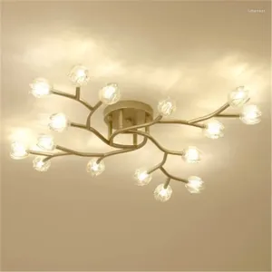 Luci a soffitto Nordic Postmodern Light LED Diner Room Living Master Bed Simple Creative Twig Simple Lamp