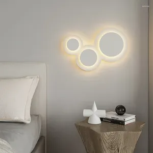 Wall Lamp Acrylic LED Mounted Nordic Creative Bedside Lamps Loft Bed Home Sconces Decor Mirror Lighting Bathroom Light Fixtures