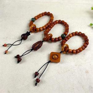 Strand Antique Miscellaneous Ox Bone Carving Dice Tibetan Beads With Money Bag Buddha Hand Bracelet Batch