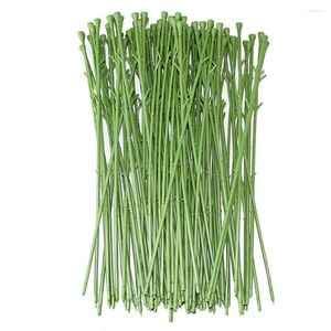 Dekorative Blumen 50 PCs Gefälschte künstliche Stammkopf -Zubehör Accessoires DIY Making Rod Short Arrangement