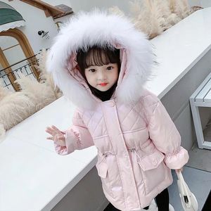 Down Coat Girl's Qiu Dong Kuan Korean Baby Long Sleeves Cotton Western Style Children Warm