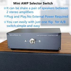 Verstärker 2 bis 1 Lautsprecher -Steuerkombin -Box 2way Audioverstärker -Lautsprecher -Auswahlschalter Schaltkasten Solupeak P2PRO Upgrade OCC HiFi Versi