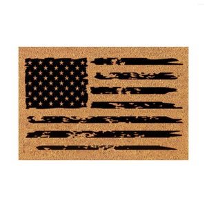 Mattor American Flag Doormat 4 juli Independence Day Patriotic Super Soft Area Rugs Luxury Filt Throw