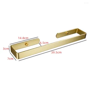 Liquid Soap Dispenser Bathroom Self Adhesive Towel Rack 15.5 Inch No Punch Toilet Kitchen Bar Gold