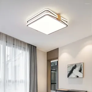 Światła sufitowe Nordic Prosty kwadratowy okrągły dekoracje LED jasnoszary akryl ultra-cienki luksus do sypialni studiowanie salonu restauracja