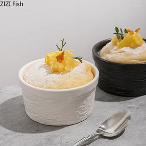 Ciotole ciotola ceramica ciotola nordica pomeriggio tè gelato piatto da dessert casa cucina per case da tavolo minimalista ristorante riso solido