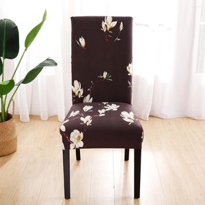 Chair Covers Elasticity Home Seat Removable Floral Protector Case For Weeding Party Banquet
