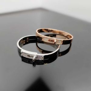 H Браслет высокая версия Aijia H Bracelet Nose Bracelet с бриллиантами для женщин v Золото розовое золото 18K Браслет мода Легкие роскошные украшения