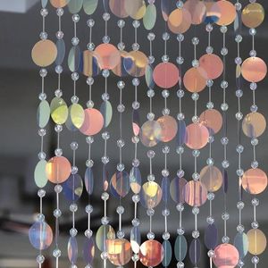 Party Decoration 10 PCS 50cm Colorful Acrylic Bead Sequin Curtain Wedding Christmas Year Decorations 2024 Home Decor