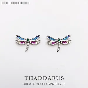 Stud Earrings Dragonfly Ear Studs Europe Style Fine Jewerly For Women 2024 Bohemia Gift