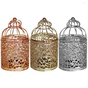 Świecane uchwyty Kształt ptaków Tealight Candlestick Pusty metalowy żelazny wystrój domu