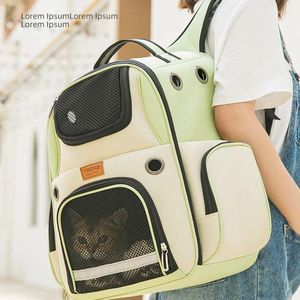 Cat Carriers Cage Backpack Portable Breathable Space Handba 10kg Canvas Carrier Travel Bag Outdoor Dog Pet Box Large Capacity