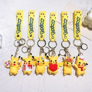 Fashion Cartoon Movie Charakter Keychain Gummi und Schlüsselring für Rucksackschmuckschlüsselkette 083635