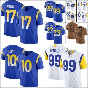 Puka Nacua 9 Matthew Stafford Futbol Formaları Blake Corum Aaron Donald 10 Cooper Kupp Kyren Williams Eric Dickerson Tyler Higbee Stetson Bennett IV Byron Young