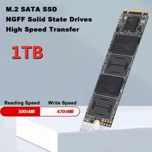 Unidades M.2 NGFF SSD M.2 SATA3 1TB Estado sólido acionamento 2280 HDD de disco rígido interno para laptop para comprimidos