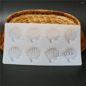 Bakformar högkvalitativ specialbladform Silikonchokladchips kexkakform för fondant dekoration bageriförsörjning