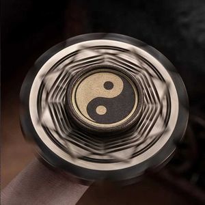 Spinning Top Fingertip Gyroscope Pure Copper Assembly Rotating Finger Toy Adult EDC Relief Rotating Top Gossip Toy L240402