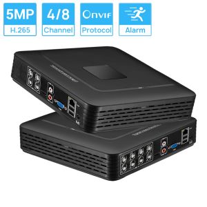 Gravador Mini AHD DVR 4CH 8CH H.265 5MPN 5W1 AHD TVI CVI CVBS KAMERA IP HYBRYDOWY CIFROWY REJERTOR WOME