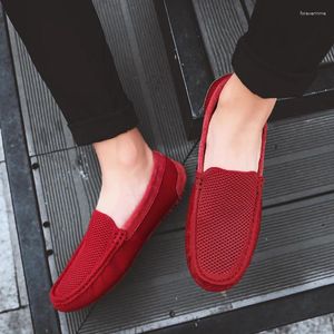 Casual Shoes Men Summer Lightweight Mens Slip On Outdoor Breattable Walking Men's Stylish Lazy Loafers