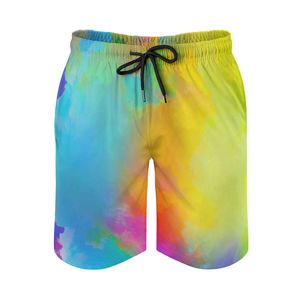 Summer Camouflage Color Changing Swim Trunks, Beach Pants, Men's Oversized Warm Shorts