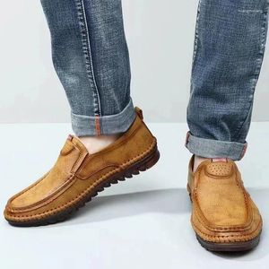 Lässige Schuhe elegantes Kuhlederkleid für Männer Oxford Office