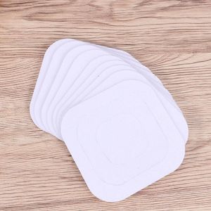 Tappetini da bagno 10pc adesivi anti-slip quadrati autoadesivi resistenti all'usura impermeabile per la vasca da bagno per vano da bagno (bianco) tappeto