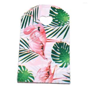 Geschenkverpackung Großhandel 50pcs/Lot 13 21 cm Plastik Weihnachtspaketbeutel mit Flamingo bevorzugt Party Geburtstag Süßigkeiten Süßigkeiten Verpackung