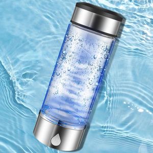 ワイングラス水素水発電機ボトル効率メーカー360ml非滑りイオナイザーマシンシーリングリッチカップ再利用可能