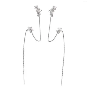 Dangle Orecchini Filer Delicate Ear Stup Elegante catena di linea di nappa lunga per il compleanno del Festival femminile da donna