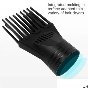 Hair Accessories Salon Home Styling Wind Er And Air Mouth Straight Comb Dryer Nozzle Blow Collecting Diffuser Drop Delivery Products T Dhd7Y