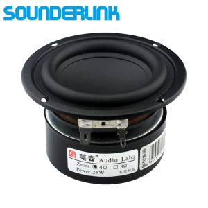 Radio 1 PC SounderLink Audio Labs 3 '' 25W Subwoofer Woofer BASS RAW Högtalare Driver 4 Ohm 8OHM för DIY Home Theatre Monitor Audio