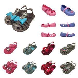 Gril Sandals Eva Kids Crocclog Crocodile обувь без скольжения легкие удобные высококачественные детские летние пляжные вентиляционные карикатуры B-02