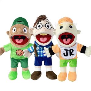 Chłopiec Jeffy Hand Puppet Coby junior Joseph Plush Doll Toy Figured Figurine z ruchomymi ustami do zabawy Dom Prezenty urodzinowe 240328