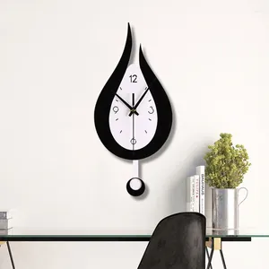 Wall Clocks Modern Water Dropping Design Clock For Creative Acyrlic Pendulum Home Bedroom Living Room Office Decorati