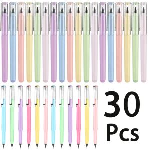 鉛筆30pcsインクレスペンシル再利用可能な永遠の鉛筆無限鉛筆