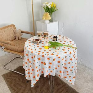 Tischtuch ins koreanische Stil hausgemachte idyllische Sonnenblume Tischdecke Farbe Mädchen Herzseite Esskissen Tee Picknick