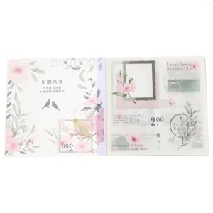 Garrafas de armazenamento 20 folhas decoram kits de scrapbooking flora