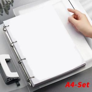 Bindemedel A4 4 -hål Löst bladbindemedel anteckningsbok REFILLABLE Inner Inside Page Core Cover Note Book Journal Planner Office Stationery Supplie