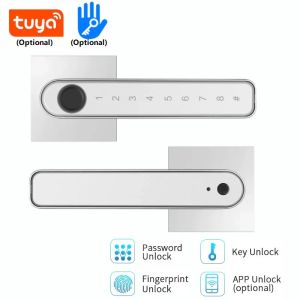 Blocca Home Smart Door Lock Fingerprint Password Handle Blocco con chiave TUYA/TTLOCK App Remote Unlocking Electronic Smart Lock