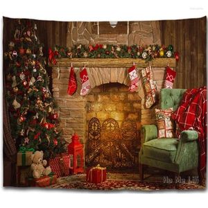 Tapissries Colorful Star Pise Place Christmas Tree Design av Ho Me Lili Tapestry Home Decor för sovsal Creative Wall Filt