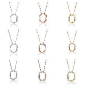 Designer Brand Tiffays Seiko High Quality New U-shaped Necklace Fashionable and Personalized O-shaped Chain Decoration Network Red
