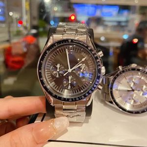 mens watches chronograph top brand designer watch Stainless Steel band 42mm Waterproof Wristwatches for men's Birthday Christmas Father's Day love Gift