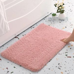 Bath Mats Bathroom Rugs Thickened Floor Mat Super Absorbent Toilet Carpet Door Foot Non-slip Rubber Shower Rug Pad