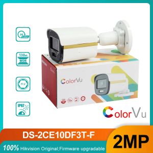 Cameras Original 2MP ColorVu CCTV Wired Analog Camera DS2CE10DF3TF Outdoor Security 4in1 TVI/AHD/CVI/CVBS Bullet Camera