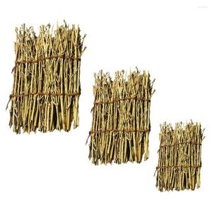 Utensílios de jantar de bandeja de bambu de bambu placas de cozinha japonesa